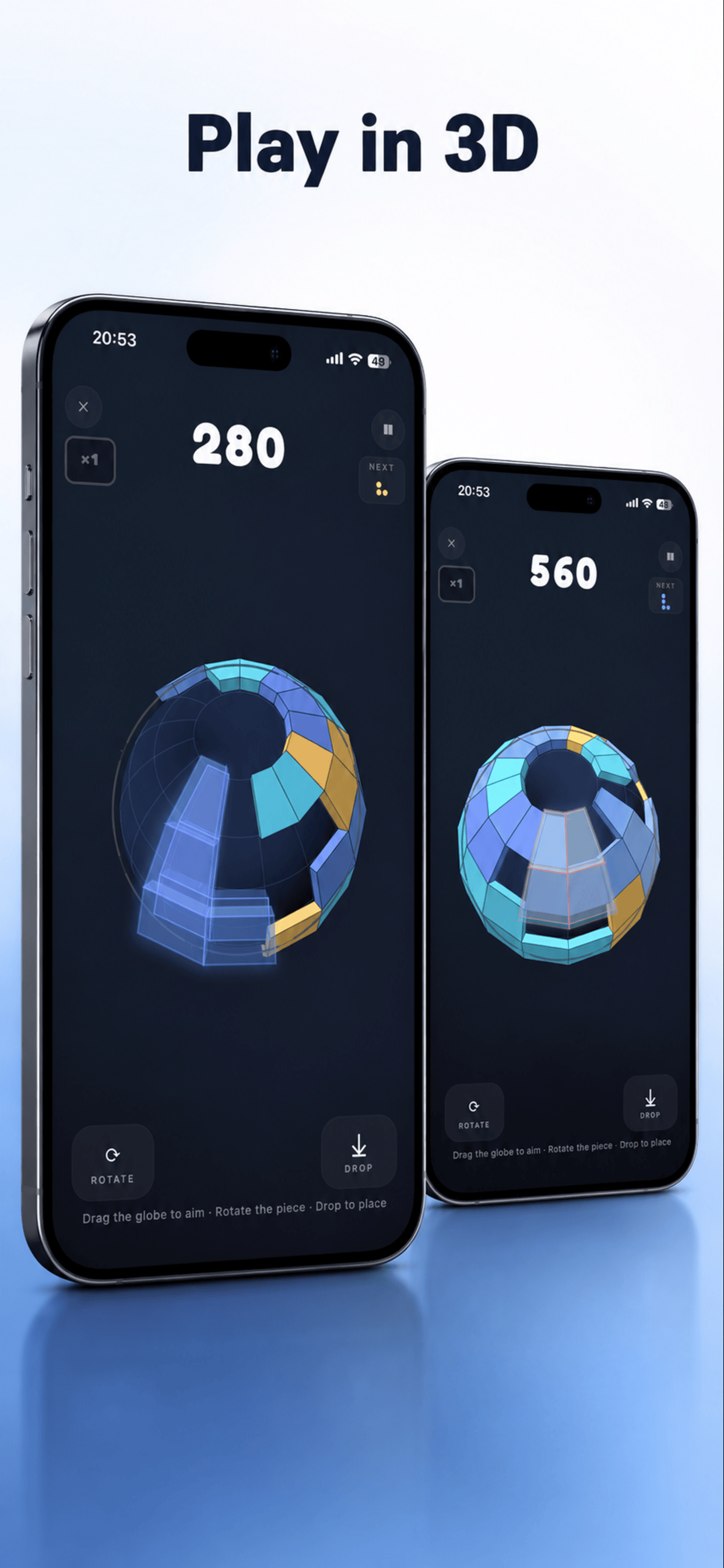 Classic Globe gameplay in 3D